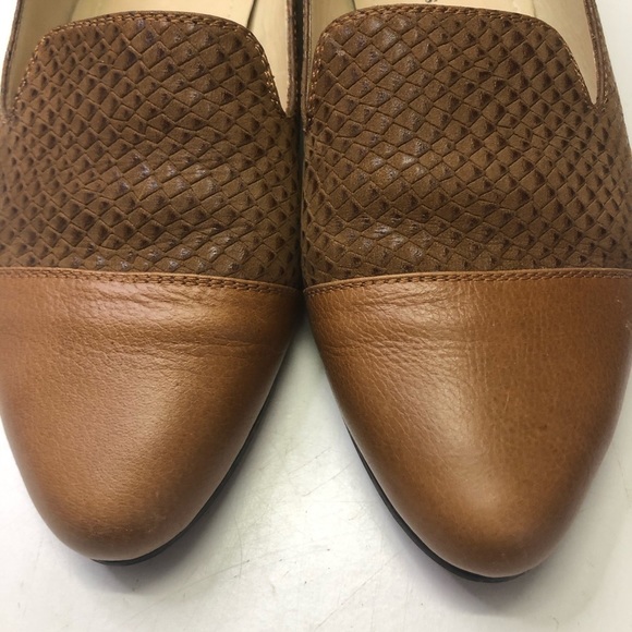 Columbian Leather Loafers Cognac Brown, size 6 - Picture 2 of 10